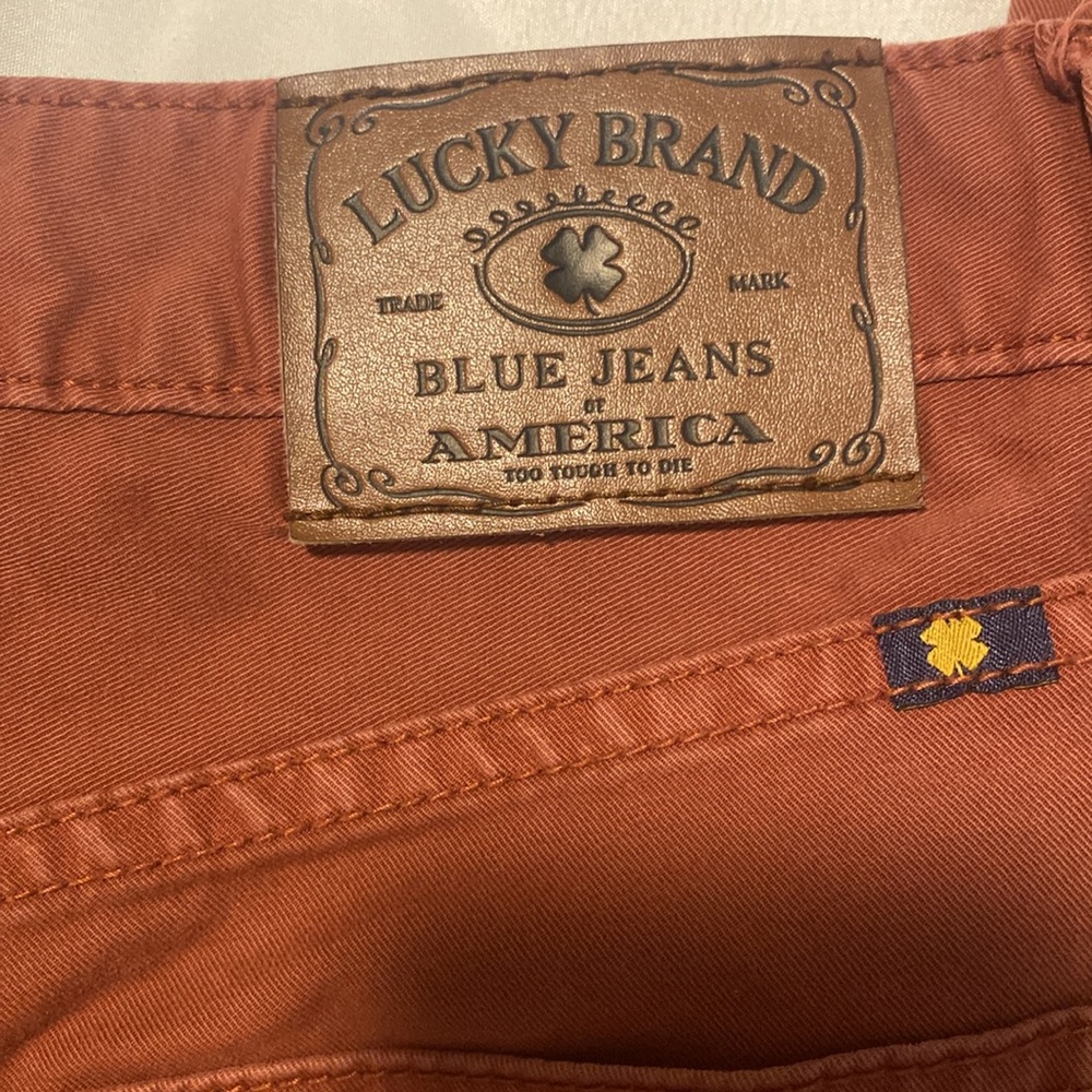 Men’s lucky brand rust red pants - Picture 4 of 5